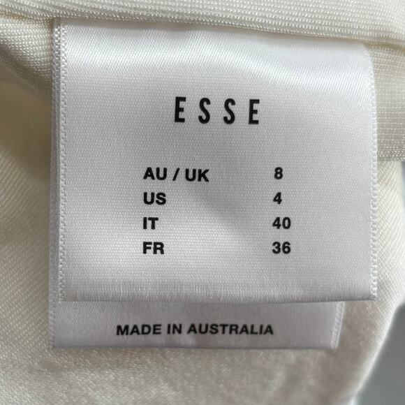 Esse Studios Ivory White Rib Strapless Tube Top - Picture 10 of 12